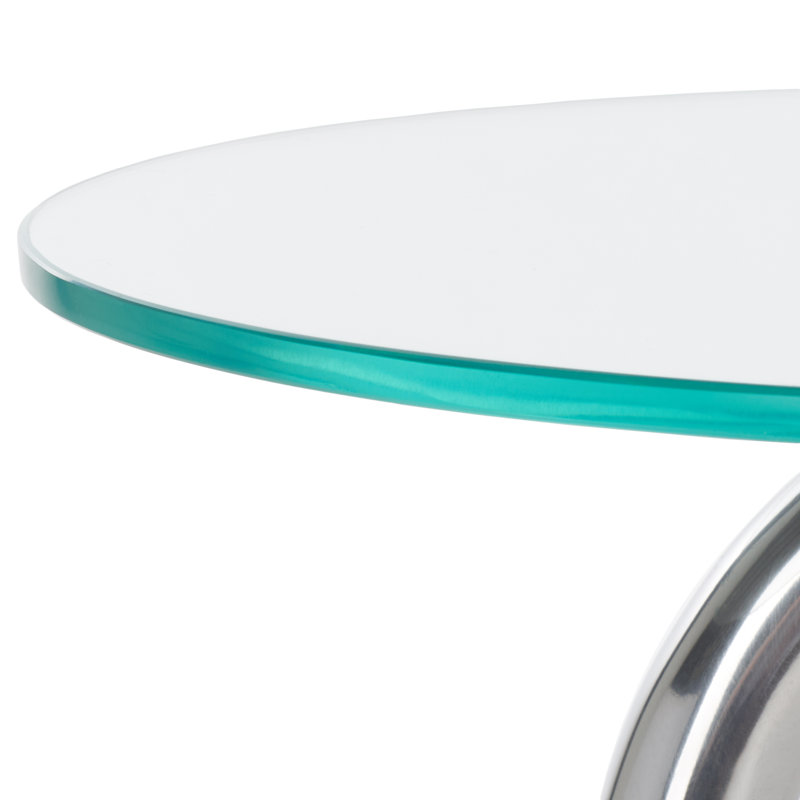 Rosdorf Park Glass Pedestal End Table Wayfair